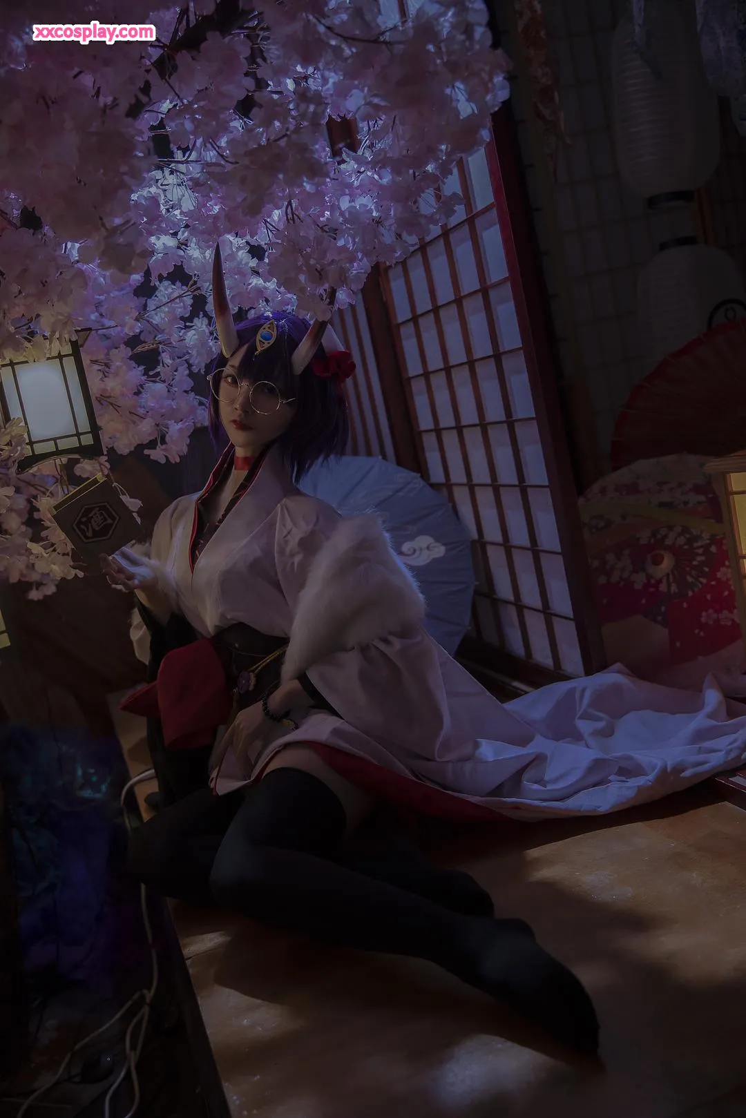 Nisa as Shuten Douji Winter Festival - Fate Cosplay